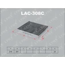 LAC-308C LYNXauto Фільтр повітря у внутрішньому просторі