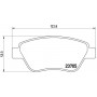 P 23 099 BREMBO Комплект гальмівних колодок дисковий гальм