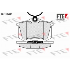 BL1194B3 FTE Комплект гальмівних колодок дисковий гальм