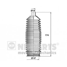 N2840515 NIPPARTS Комплект пильника рульове управління