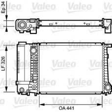 731520 VALEO Радіатор охолодження двигуна