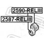 2587-RELIII FEBEST натяжний ролик, Поліклиновий ремінь