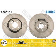 6060161 GIRLING Гальмівний диск