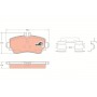 GDB1293 TRW Комплект гальмівних колодок дисковий гальм