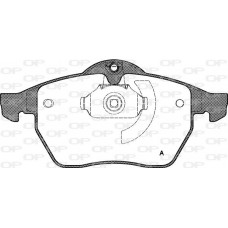 BPA0390.10 OPEN PARTS Комплект гальмівних колодок дисковий гальм