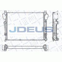 RA0170690 JDEUS Радіатор охолодження двигуна
