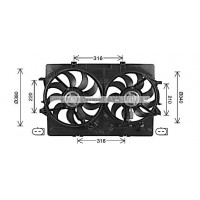 AI7522 AVA QUALITY COOLING Вентилятор охолодження двигуна