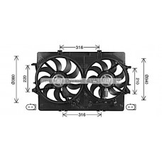 AI7522 AVA QUALITY COOLING Вентилятор охолодження двигуна