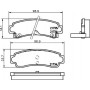 8DB 355 016-731 HELLA Комплект гальмівних колодок, дискове гальмо