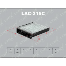 LAC-215C LYNXauto Фільтр повітря у внутрішньому просторі