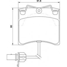 363710205129 MAGNETI MARELLI Комплект гальмівних колодок дисковий гальм