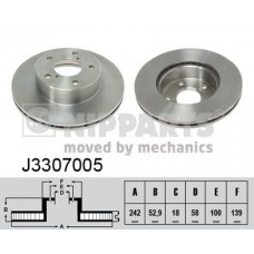 J3307005 NIPPARTS Гальмівний диск