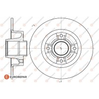 1618871380 EUROREPAR Гальмівний диск