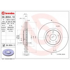 09.B354.11 BREMBO Гальмівний диск