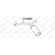 CT15251 VENEPORTE Глушник вихлопних газів кінцевий