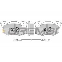 BP2269 BREMSI Комплект гальмівних колодок дисковий гальм