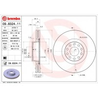 09.8324.11 BREMBO Гальмівний диск