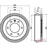 TA-0410C JAPANPARTS Гальмівний барабан