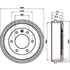 TA-0410C JAPANPARTS Гальмівний барабан