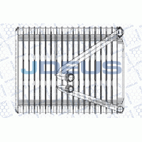 RA9110980 JDEUS Випарник кондиціонера