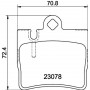 8DB 355 008-711 HELLA Комплект гальмівних колодок, дискове гальмо