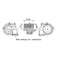 RT8594 AVA QUALITY COOLING Вентилятор салону