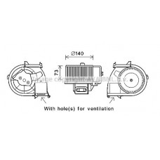 RT8594 AVA QUALITY COOLING Вентилятор салону