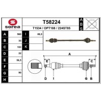 T58224 EAI Привідний вал