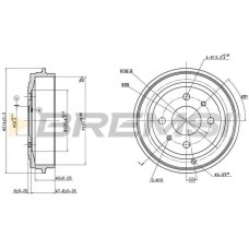 CR5043 BREMSI Гальмівний барабан