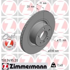 150.3495.20 ZIMMERMANN Гальмівний диск