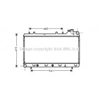 SU2016 AVA QUALITY COOLING Радіатор охолодження двигуна