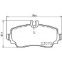 8DB 355 018-881 HELLA Комплект гальмівних колодок дисковий гальм