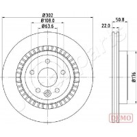 DP-0325C JAPANPARTS Гальмівний диск