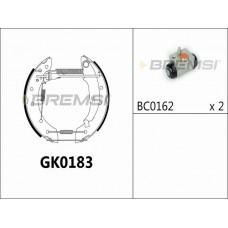 GK0183 BREMSI Комплект гальмівних колодок