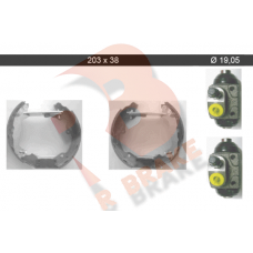 79RBKT0033 R BRAKE Комплект гальмівних колодок