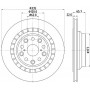 8DD 355 116-941 HELLA PAGID Гальмівний диск
