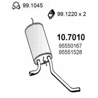 10.7010 ASSO Глушник вихлопних газів кінцевий