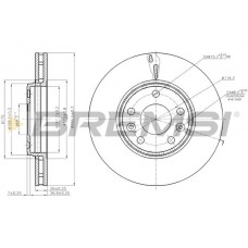 CD7726V BREMSI Гальмівний диск