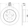 8DD 355 119-121 HELLA PAGID Гальмівний диск