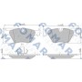 FO 237681 FOMAR Friction Комплект гальмівних колодок дисковий гальм