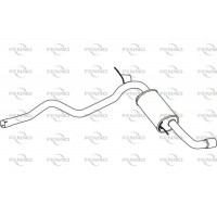 P14014 FENNO Глушник вихлопних газів кінцевий