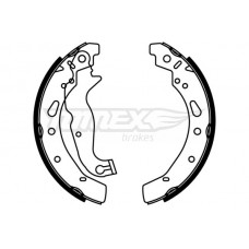 TX 22-80 TOMEX Brakes Комплект гальмівних колодок