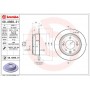 08.A869.21 BREMBO Гальмівний диск