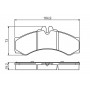 0 986 424 832 BOSCH Комплект гальмівних колодок дисковий гальм