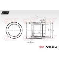 72954060 MAXTECH Поршень корпус скоби гальма