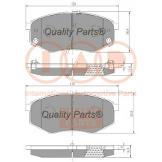 704-07110 IAP QUALITY PARTS Комплект гальмівних колодок дисковий гальм