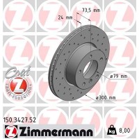 150.3427.52 ZIMMERMANN Гальмівний диск