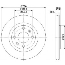 8DD 355 102-051 HELLA Гальмівний диск