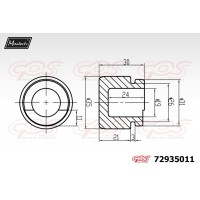 72935011 MAXTECH Поршень корпус скоби гальма