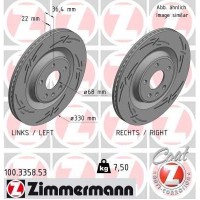 100.3358.53 ZIMMERMANN Гальмівний диск